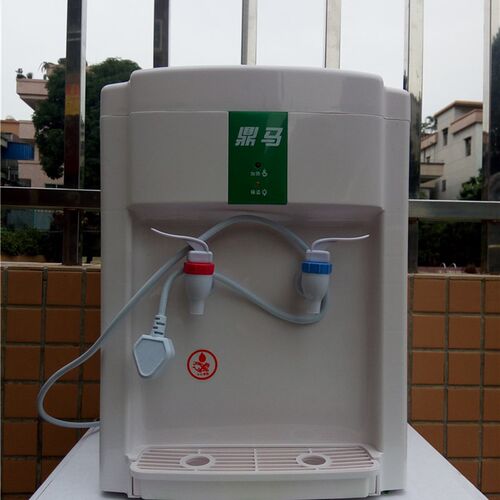 新款鼎马普通台色白式饮水机冷热温热净水桶小连通桶全水装塑耐用