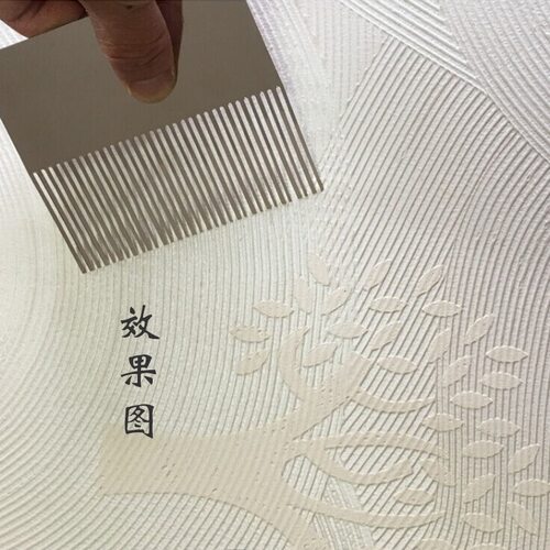艺用漆套装不厚钢艺术齿梳硅藻泥锈浆料质感涂料转术施工拉纹工具