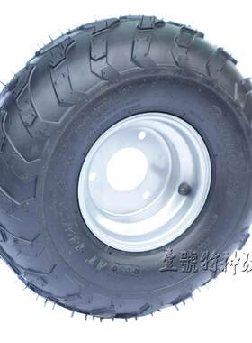 四轮卡0车沙轮车配件145/7丁-6寸真空胎 6寸轮胎滩毂总成