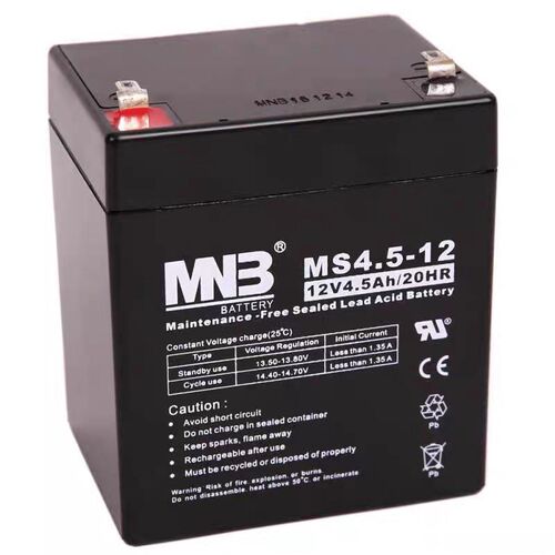 MHB蓄电池 MS4.5-12 12V4.5Ah/20HR卷闸门 电梯应急电源用蓄电池