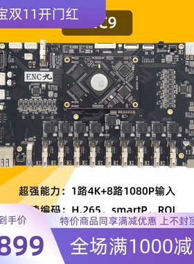 ENC9 9路 HDMI编码器 3531D 4K编码器