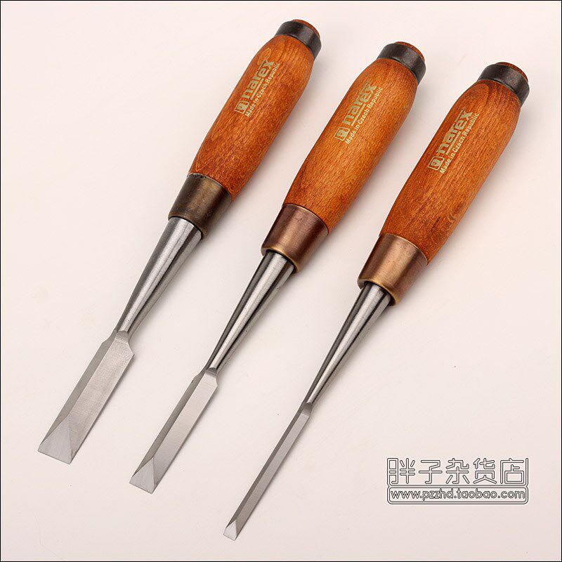 木工工具燕尾榫鱼尾木工鑿合金钢捷克原装进口Narex木工凿子