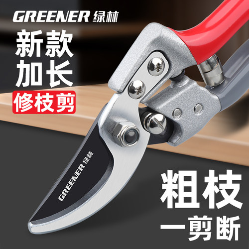 日本进口SK5钢果树修枝剪枝条园林剪刀粗枝省力剪树枝专用剪刀