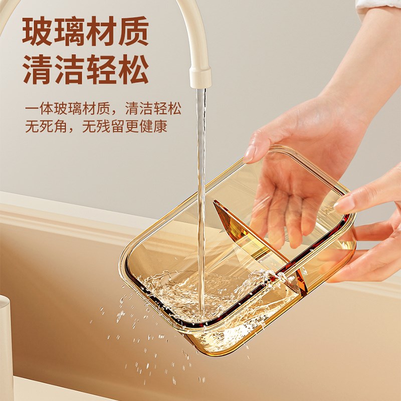 玻璃饭盒微波炉加热专用碗学生上班族便当餐盒水果沙拉冰箱保鲜盒