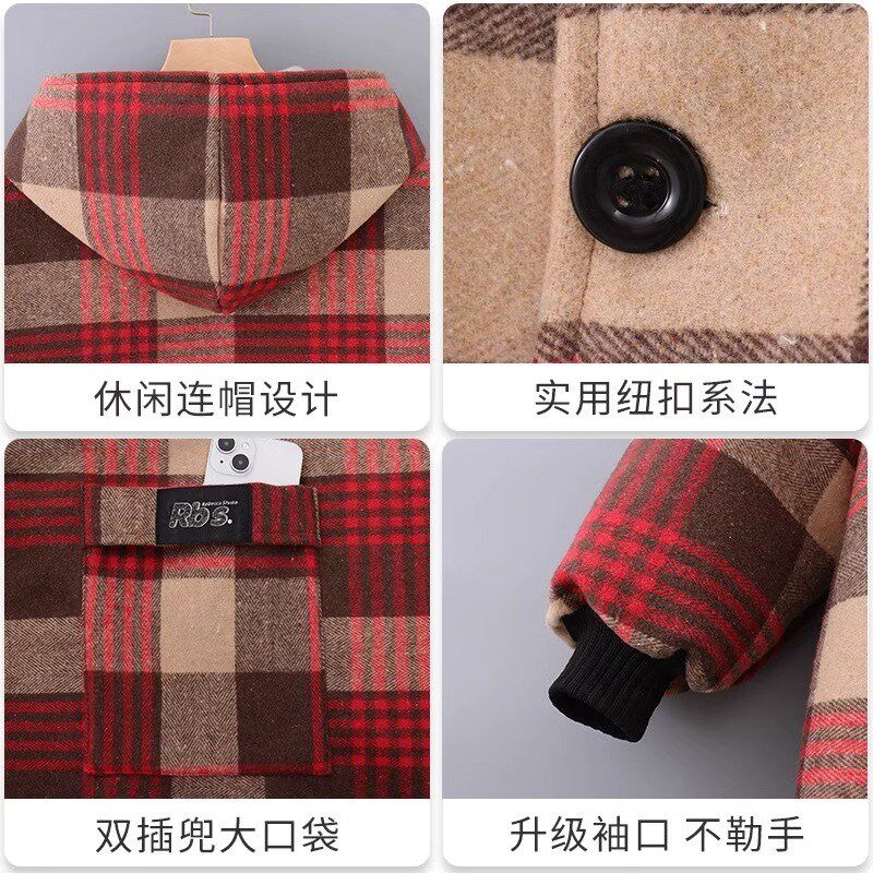 女士工作服罩衣秋冬外穿加绒加厚绒面护衣大褂家用厨房加绒围裙