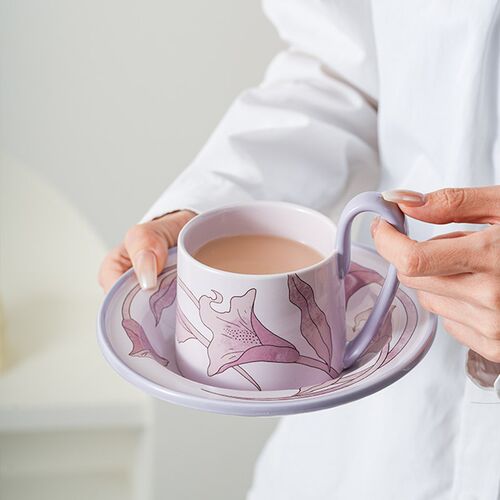 与家英式下午茶咖啡杯套装法式浪漫陶瓷咖啡杯碟高档精致礼盒送礼