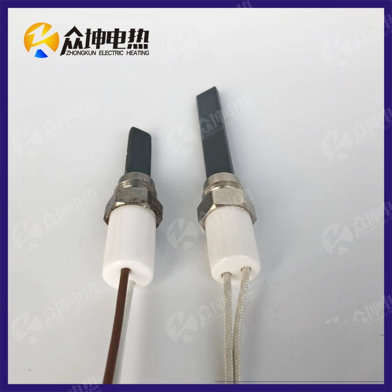 正品带法兰氮化硅点火棒颗粒锅炉点火片仪器仪表高温陶瓷加热片