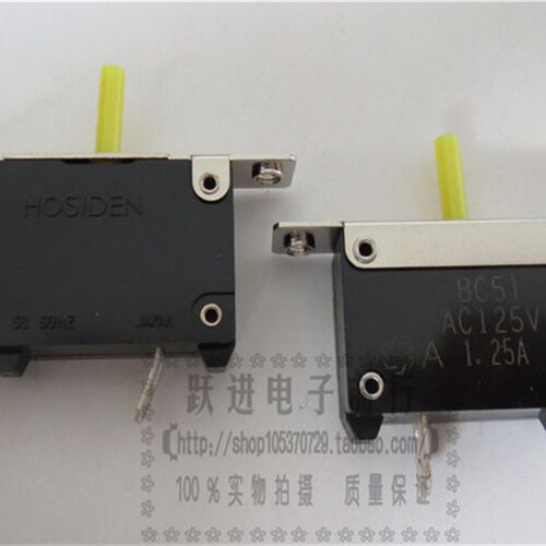 进口日本星电HOSIDEN BC51 AC125V 1.25A拉复电流过载保护开关
