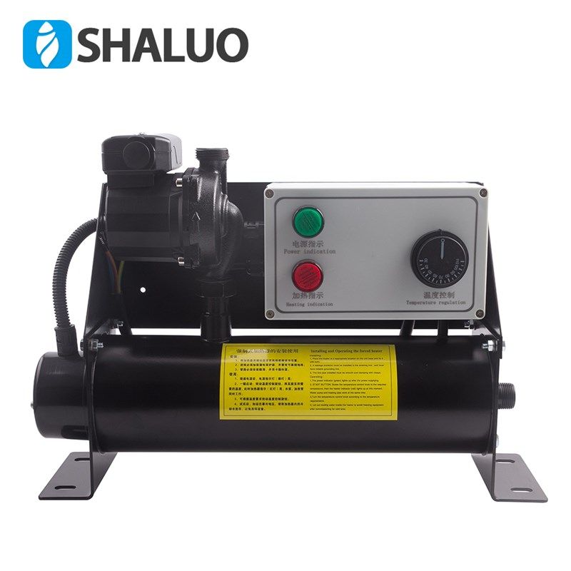 发动机强制循环水套加热器4kw6kw380v带水泵大功率防冻液预热装置