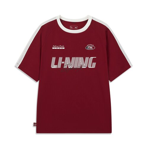 李宁（lining）男子李宁DNA短袖文化衫T恤短袖AHSW447-7