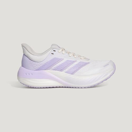 阿迪达斯劲浪舒适贴合防滑耐磨回弹跑步鞋女款白淡紫KI2352