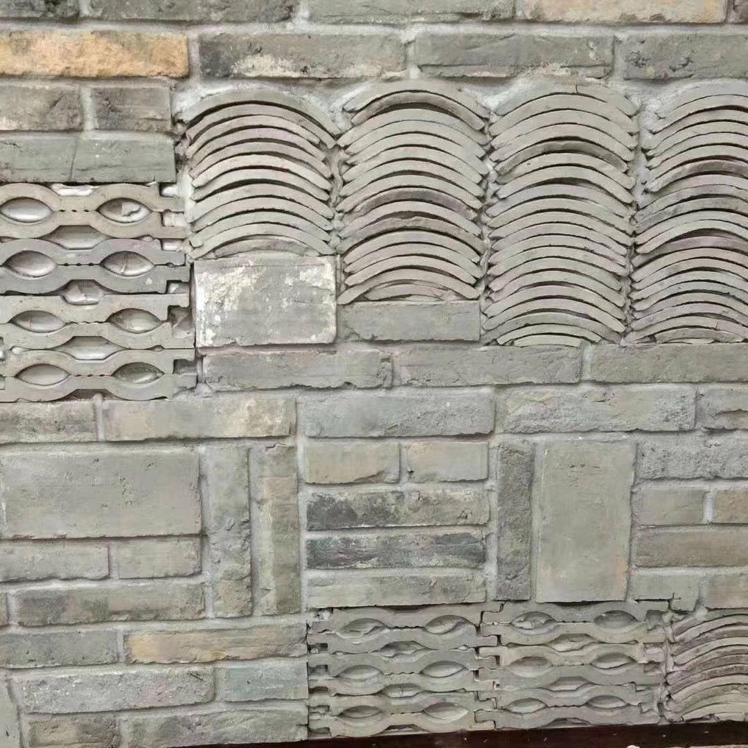供应旧青砖青水砖岭南古建风格旧材料青砖片仿古砖片旧青砖老砖皮