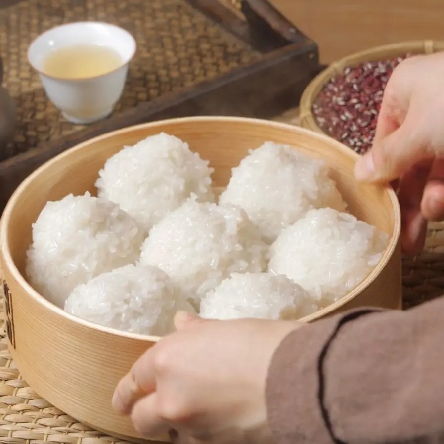 【拍一发二】糯米团子糯叽叽豆沙团芝麻糕点蒸煮食用-JY