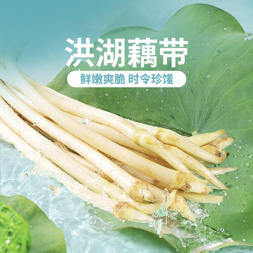 东方甄选洪湖藕带藕尖1斤/2斤装