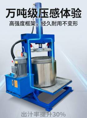 供不锈钢渣汁分离机大型果蔬果酒液压应出汁机浆果类榨液压汁机