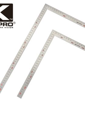 开普2KARPO不锈钢角尺304款双面直角尺短边15cm路5cm长边30c5m0cm