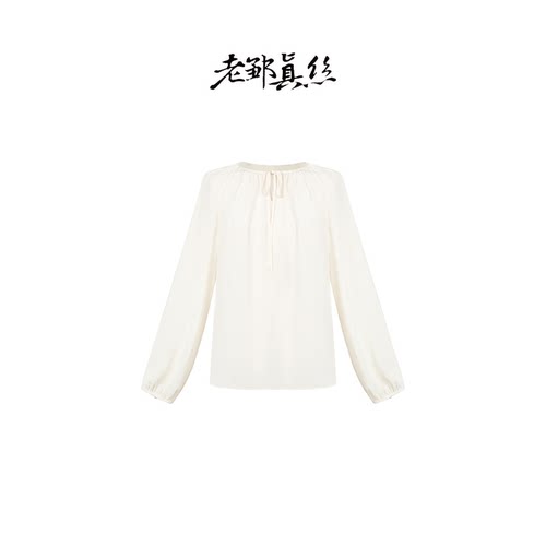 老邹真丝100%桑蚕丝女士衬衫