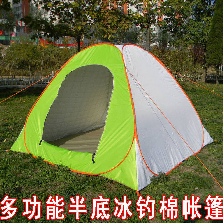 东北外钓帐篷野冬专帐冰钓帐篷加厚棉布自动钓鱼用篷保暖防雨帐篷