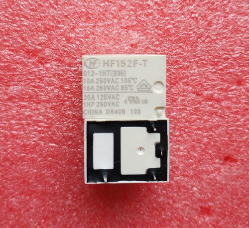 HF152F-T-012-1HT 高负载 4脚 16A 宏发继电器 12VDC
