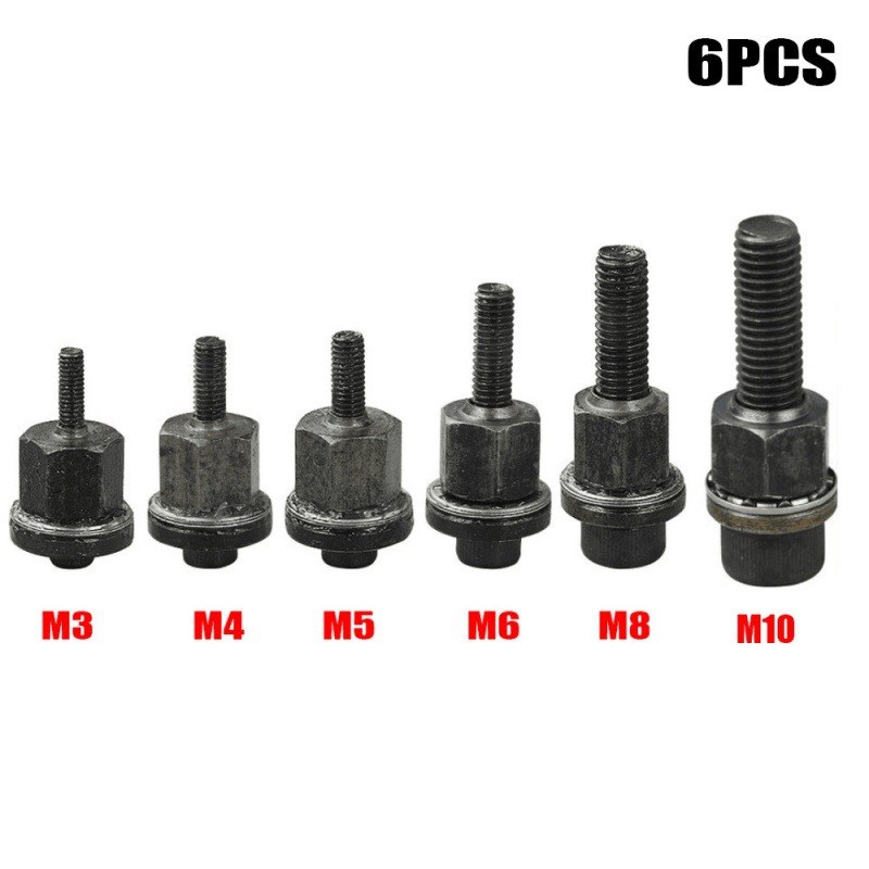 6Pcs手铆螺母头铆接螺母工具螺u母简单安装手册M3 M4 M5 M6 M8 M1