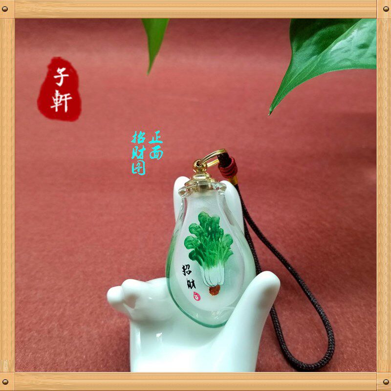 老北京鼻烟玩画神把粉纯手工内提瓶非遗
