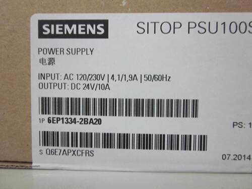 6EP1334-2BA20 SITOP电源24V/10A 6EP1334-2AA00 6EP1334-2AAOO