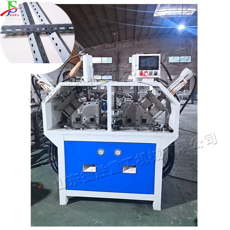 数控全自动冲孔机 140型双工位金属管钻孔机 电动液压打孔机