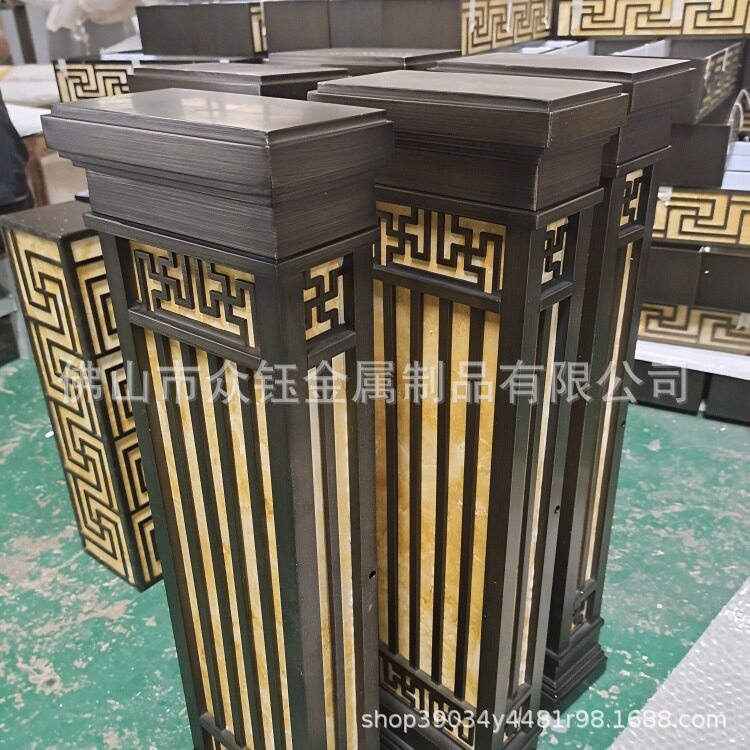 供应新中式户外墙壁灯小区售楼部防水庭院灯仿云石庭院防水壁灯
