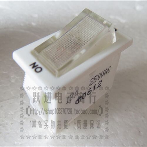 台湾CANAL嘉尼船型开关 15A125V 3脚2档带灯翘板 摇臂电源开关