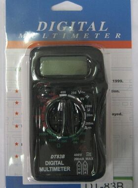 迷你万用表 口袋式万用表 DT83B带蜂鸣器 漳州威华电子厂家直销