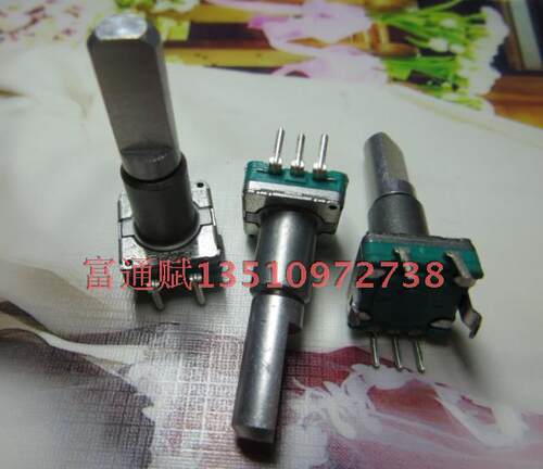日本ALPS进口 编码器编码开关360度 EC11-30位15脉冲25半轴带开关
