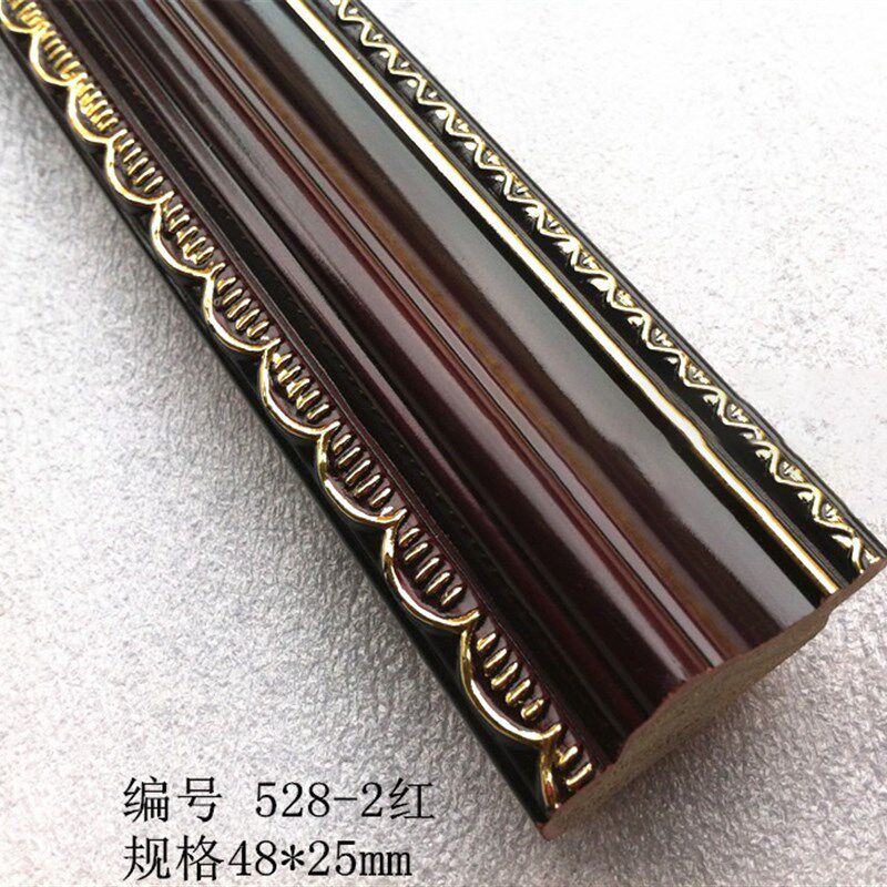 十字绣线条528-2红120米/包 石膏线条实木红色边条相框线条