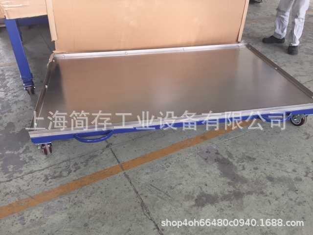 简存304不锈钢作业车 重型移动工具车 磨具搬运车移动型工作桌