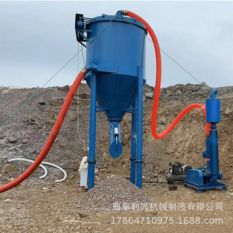 隧道泥浆输送机 石子泥巴真空吸料机 工地沙子泥浆提升上料机