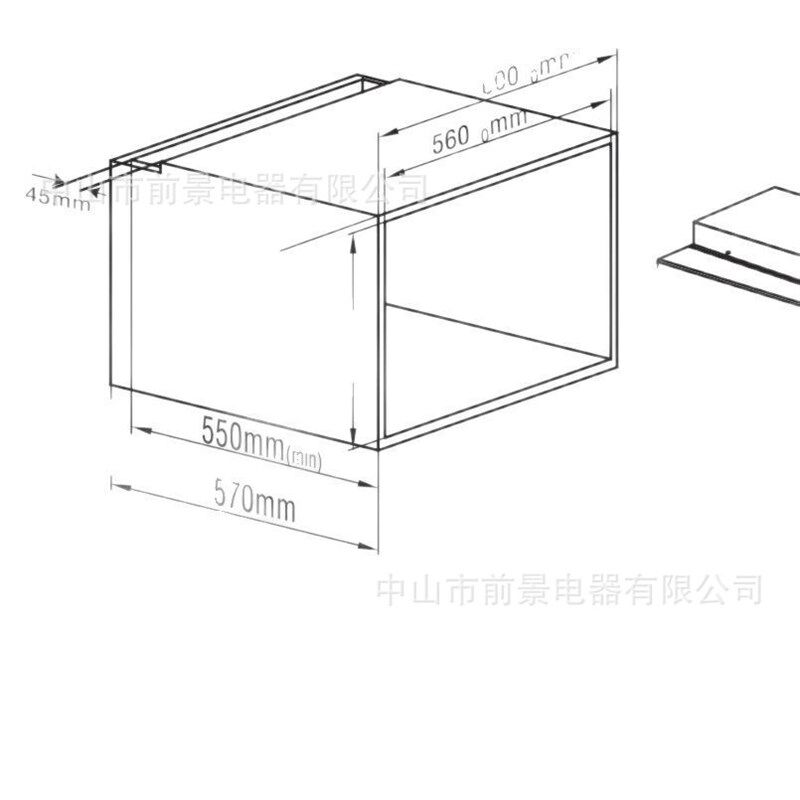 现货25L智能烧烤解冻内置微波炉家用N嵌入黑色外销贸出口