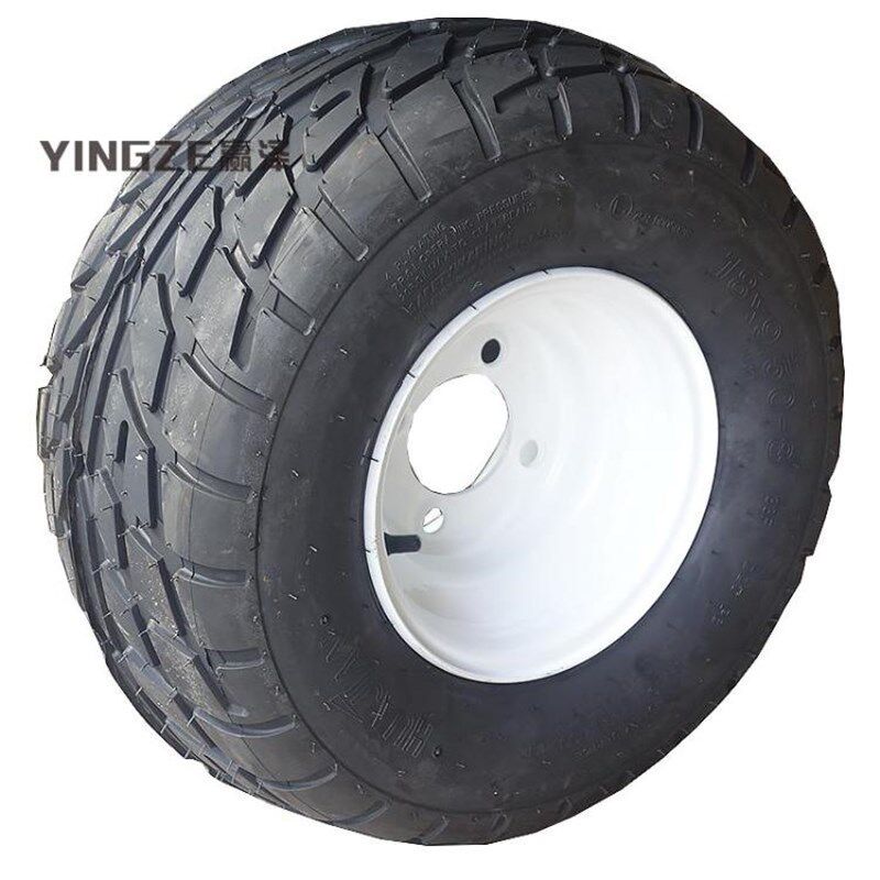 自制三轮沙滩四轮卡丁车8寸轮子高尔夫球车18X9.5-8寸轮胎轮毂