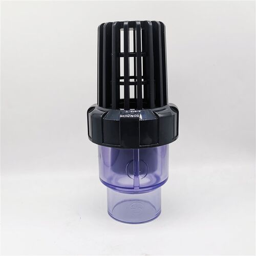 UPVC底阀透明PVC管水泵进水花篮止回阀止逆阀20 25 32 40 50 63mm