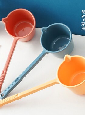 长柄浇水勺浇花勺加厚塑料水瓢家用阳台浇菜浇花神器厨房舀水勺