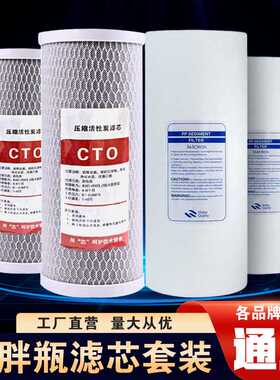 通用大白瓶滤芯10寸大胖熔喷滤芯CTO活性炭全屋前置过滤器滤芯