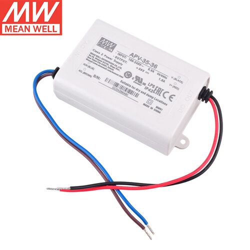台湾明纬LED照明显示屏电源APV-35-36 恒压电子字幕屏用36V1A输出