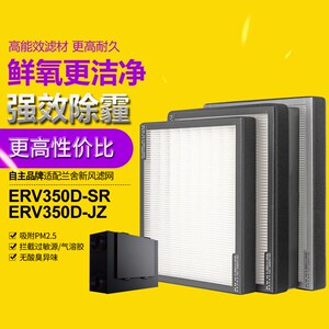 适配兰舍新风芯RV350D系交统换器海帕滤EHEPA高效滤网除PM2.5