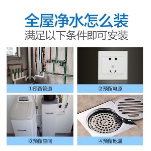 滨流尔软水机爱惠浦净水器家用别墅全系净水屋统大特量中央净水机
