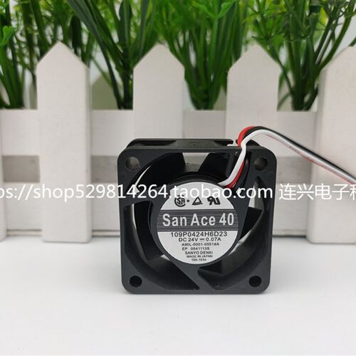 全新San Ace 40 109P0424H6D23 24V 0.07A 4CM发那科系统散热风扇