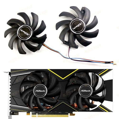 ASRock华擎RX 570 590 5500xt 5600xt 幻影Phantom显卡散热风扇