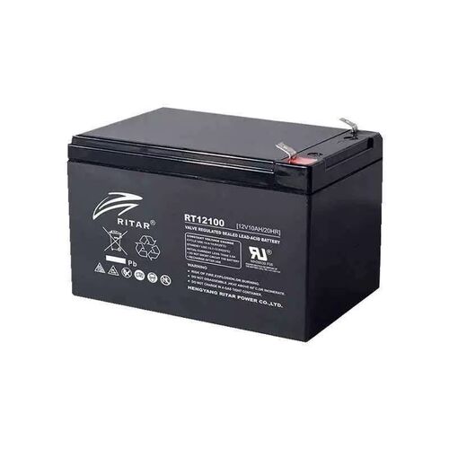 RITAR瑞达12V10AH蓄电池 RT12100 UPS直流屏应急灯医疗设备/消防