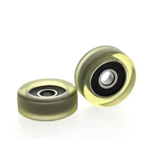 高品质PU626包胶轴承滑轮滚轮聚氨酯静音耐磨内径6*26*10mm直销