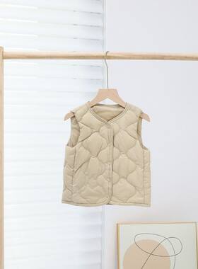 轻薄儿童羽绒马甲背心保暖内胆宝宝男童女童外穿坎肩秋冬季