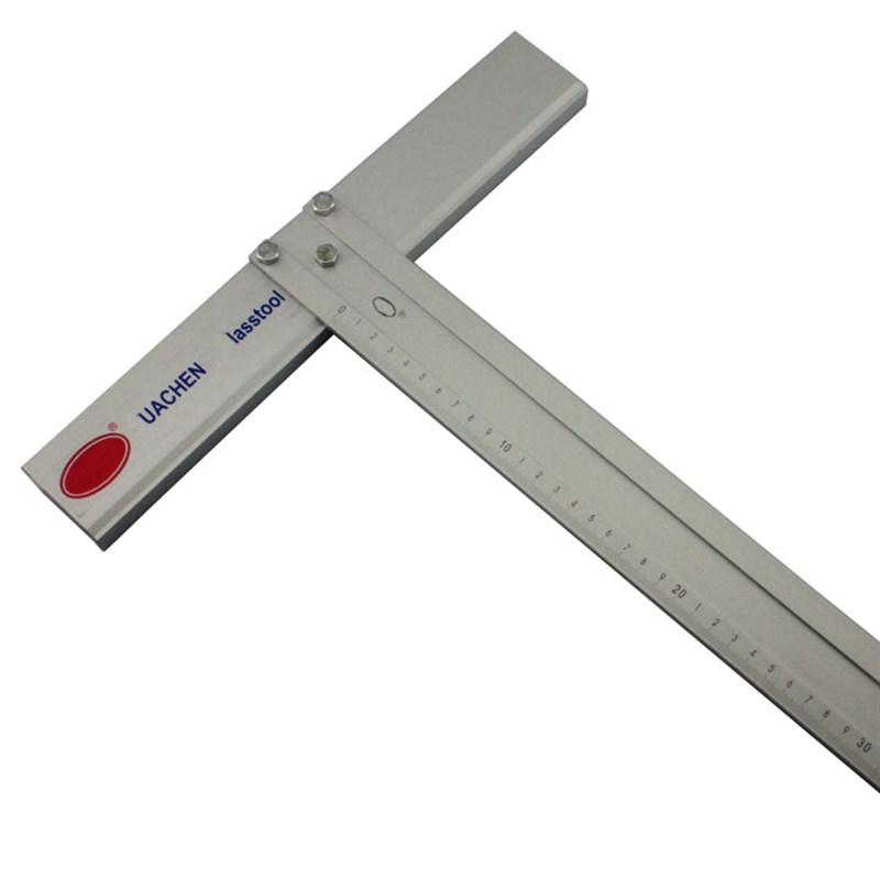 刀口角尺 铝合金丁字尺T型尺划玻璃直角尺制图绘画尺切割玻璃工具