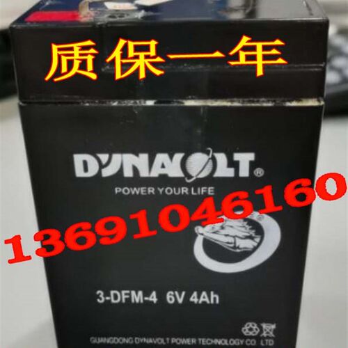 DYNAVOLT猛狮蓄电池 3-DFM-4 6V4AH玩具车 小孩子电动摩托车电瓶
