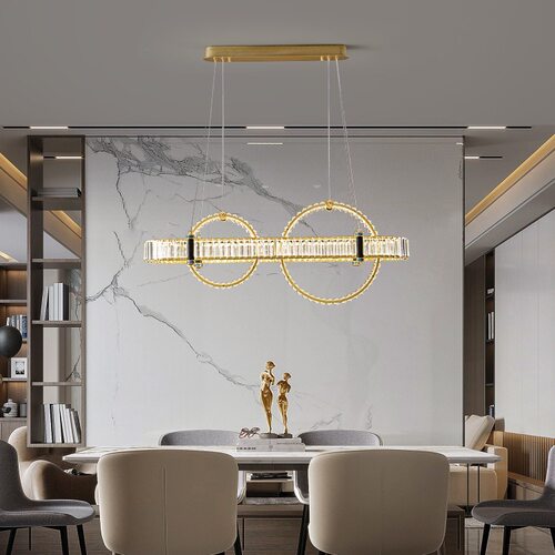 北欧led轻奢餐厅吊灯吧台饭厅卧室客厅后现代设计师简约水晶吊灯